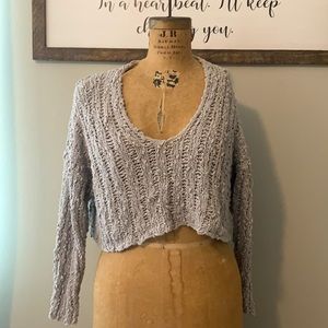Free People Beach Comber Crop Sweater